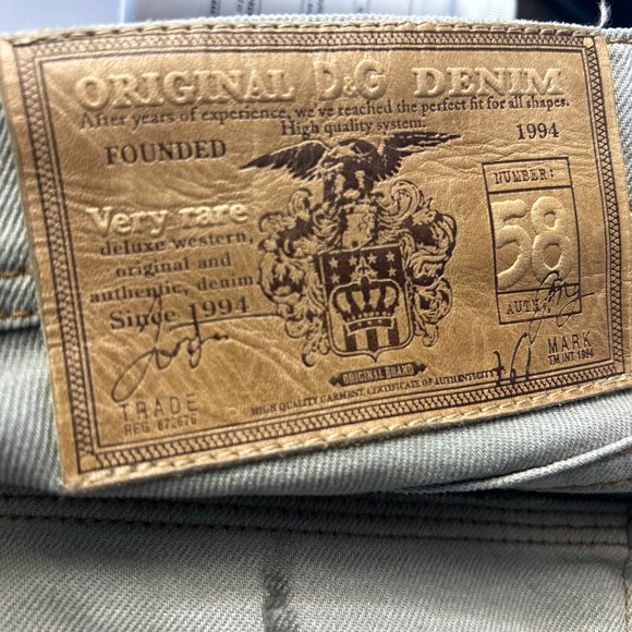 Rare D&G Denim Distressed Audacious Jeans sz42 - Picture 3 of 16